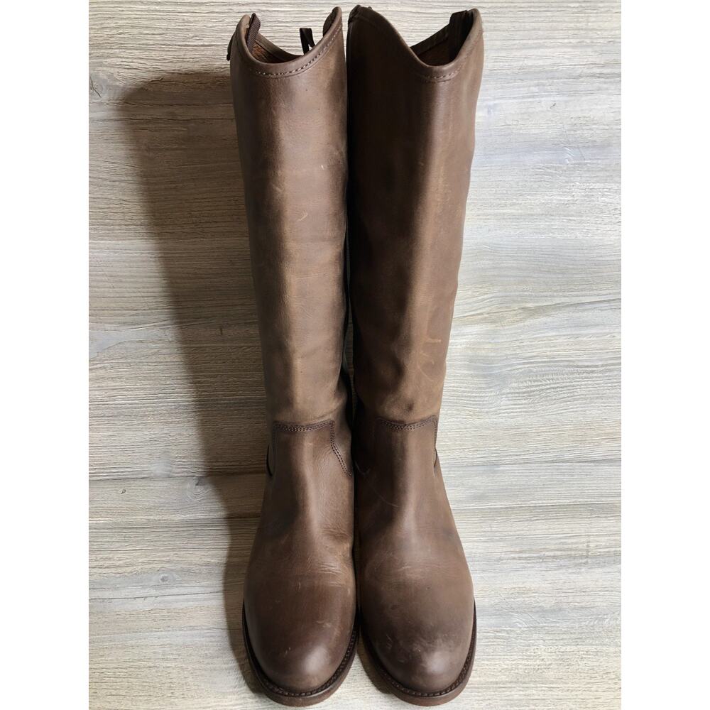 Frye Melissa Button 2 Women's Size 8 Riding Boots Slate Brown - Picture 4 of 5